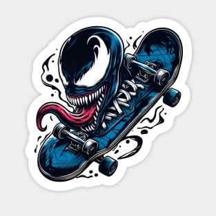 Unleash the Edge: Captivating Anti-Hero Skateboard Art Prints for a Modern and Rebellious Ride! Sticker